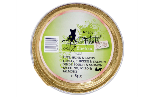 catz finefood: Fillets N° 405 – Pute, Huhn &amp; Lachs in Jelly