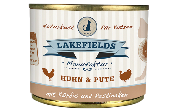 Lakefields Huhn &amp; Pute mit Kürbis und Pastinaken