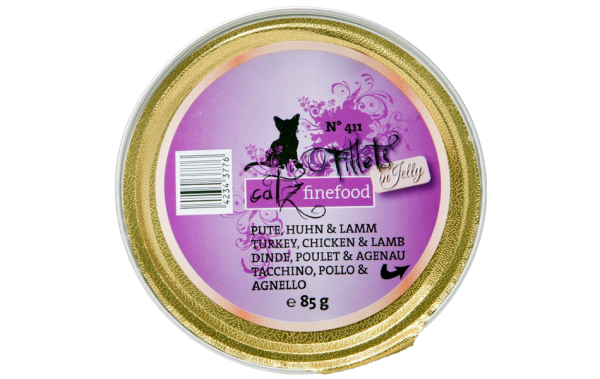 catz finefood: Fillets N° 411 – Pute, Huhn &amp; Lamm in Jelly