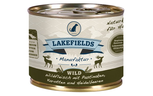 Lakefields Hund: Wildfleisch mit Pastinaken, Karotten und Heidelbeeren