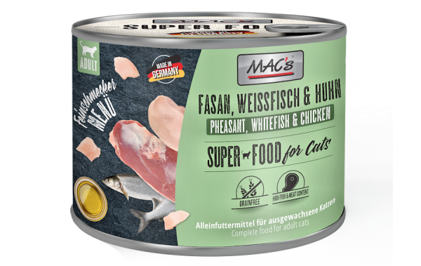 MAC&#039;s - (Feinschmecker Menü): Fasan &amp; Weissfisch mit Huhn