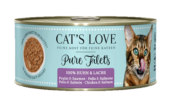 CAT&#039;S LOVE: Pure Filets Lachs &amp; Huhn