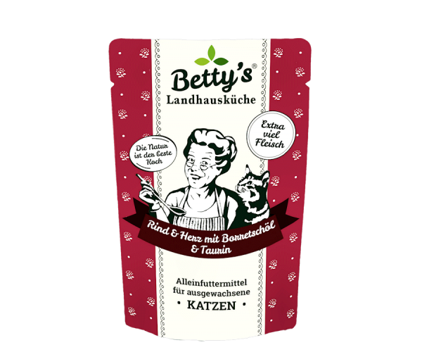 Betty&#039;s Landhausküche - Rind &amp; Herz mit Borretschöl im Pouch