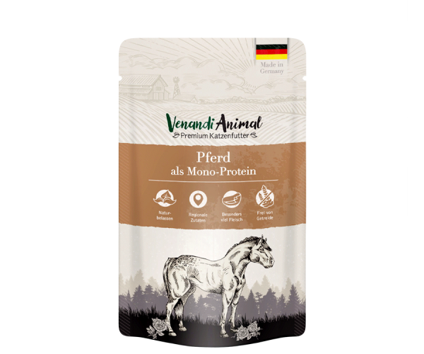 Venandi Animal Pferd als Monoprotein im Pouch